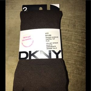 NWT DKNY  Opaque Coverage Size Tall Tights